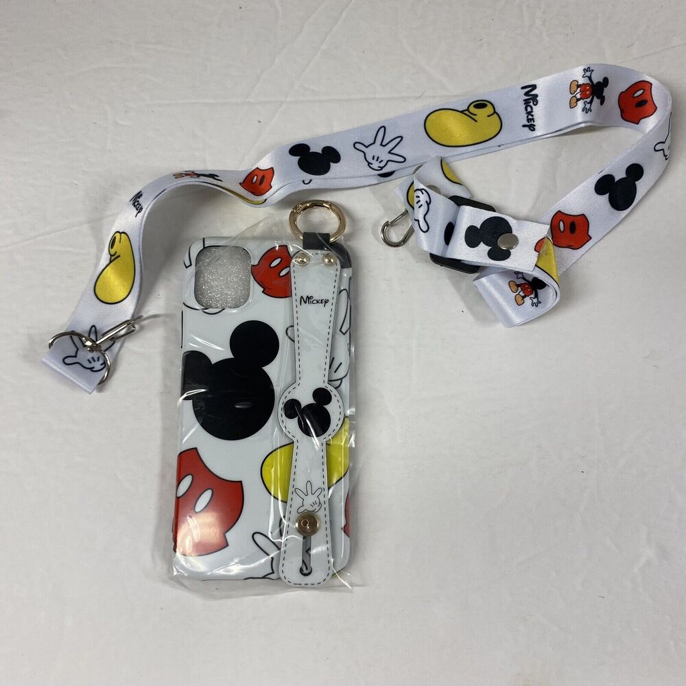 iphone 11 Mickey Mouse Case with Lanyard